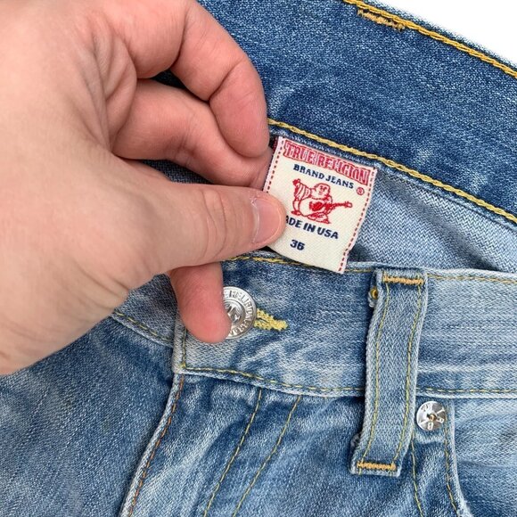 Vintage True Religion Jeans Size 36 RICKY Blue - Picture 5 of 7